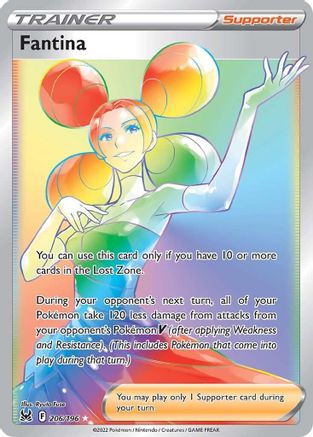 Fantina (Secret) 206/196 [SWSH11 Lost Origin]  - Holofoil