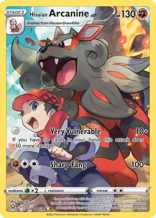 Hisuian Arcanine TG08/TG30 [SWSH11 Lost Origin Trainer Gallery]  - Holofoil