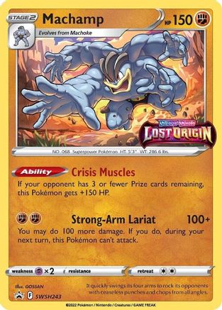 Machamp SWSH243 [SWSH Sword & Shield Promo Cards]  - Holofoil