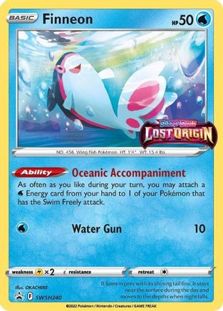 Finneon SWSH240 [SWSH Sword & Shield Promo Cards]  - Holofoil