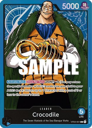 Crocodile (001) (ST03-001)  [Starter Deck 3: The Seven Warlords of The Sea]