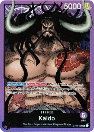 Kaido (001) (ST04-001)  [Starter Deck 4: Animal Kingdom Pirates] Foil