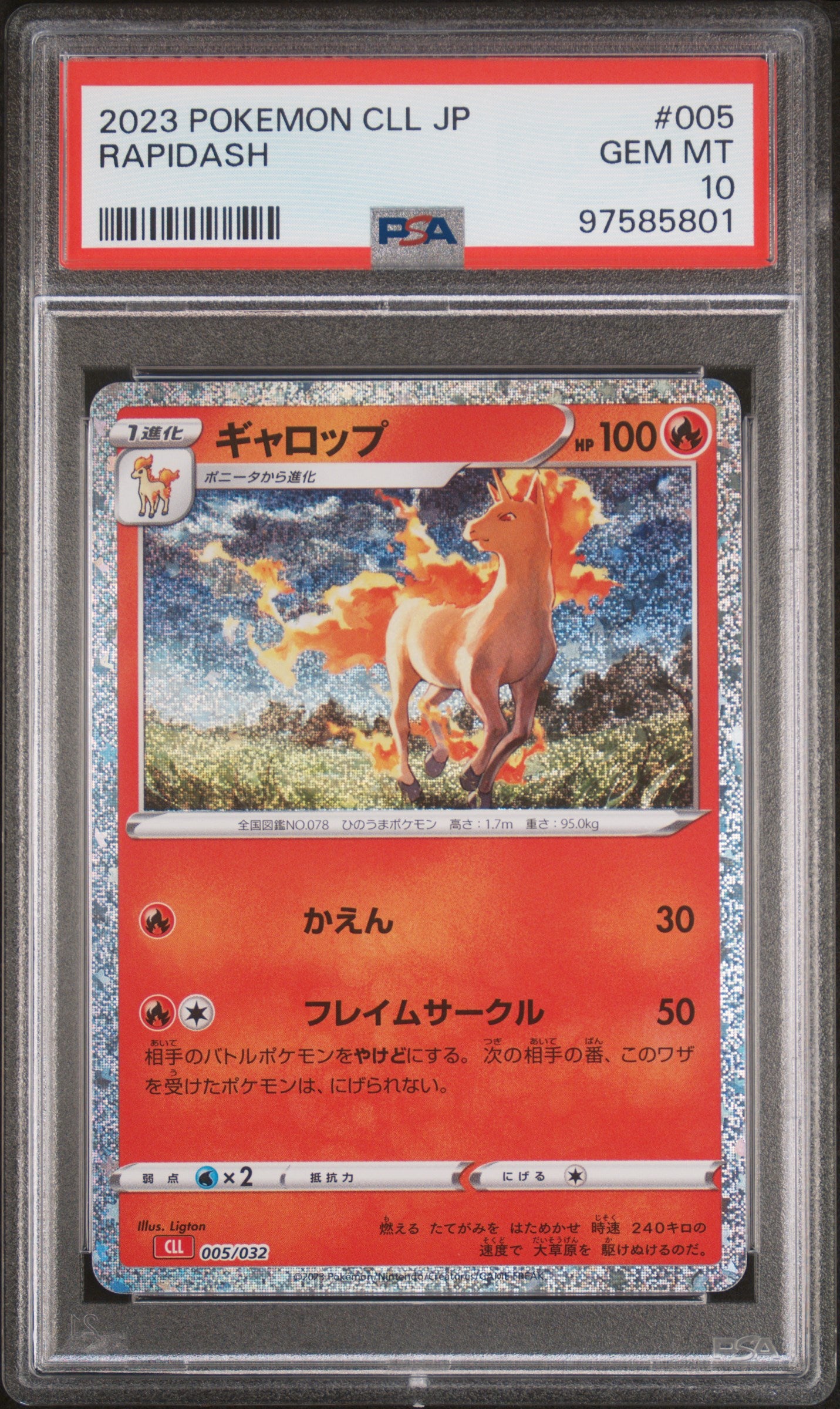 [PSA10] Rapidash 005/032