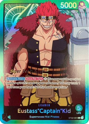 Eustass"Captain"Kid (001) (ST02-001)  [Super Pre-Release Starter Deck 2: Worst Generation] Foil