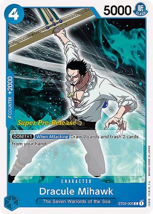 Dracule Mihawk (ST03-005)  [Super Pre-Release Starter Deck 3: The Seven Warlords of the Sea]