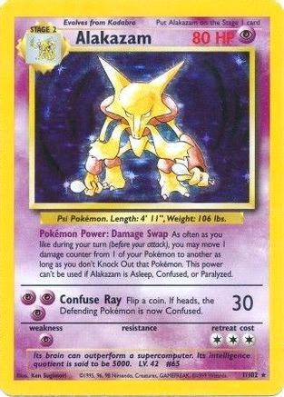 Alakazam 001/102 [Base Set]  - Holofoil