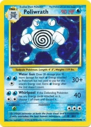 Poliwrath 013/102 [Base Set]  - Holofoil