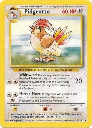 Pidgeotto 022/102 [Base Set]