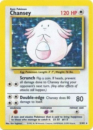 Chansey 003/102 [Base Set]  - Holofoil