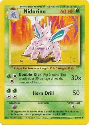 Nidorino 037/102 [Base Set]