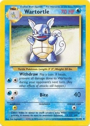 Wartortle 042/102 [Base Set]
