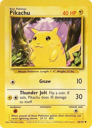 Pikachu 058/102