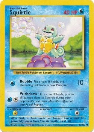 Squirtle 063/102 [Base Set]