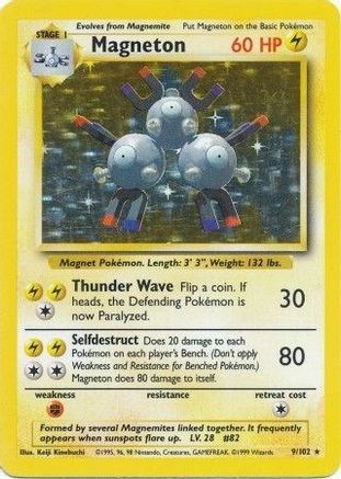 Magneton 009/102 [Base Set]  - Holofoil