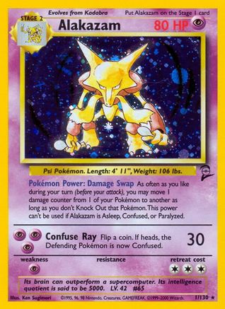 Alakazam 001/130 [Base Set 2]  - Holofoil