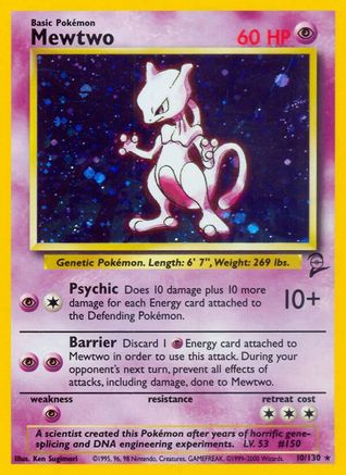 Mewtwo 010/130 [Base Set 2]  - Holofoil