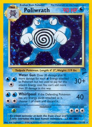 Poliwrath 015/130 [Base Set 2]  - Holofoil
