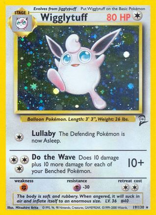 Wigglytuff 019/130 [Base Set 2]  - Holofoil