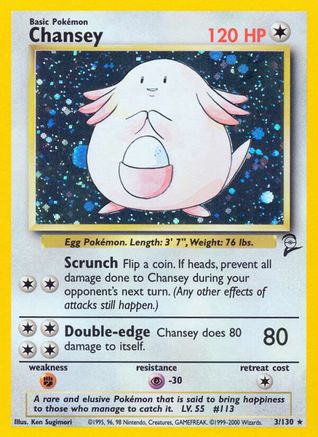Chansey 003/130 [Base Set 2]  - Holofoil
