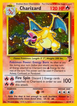 Charizard 004/130 [Base Set 2]  - Holofoil