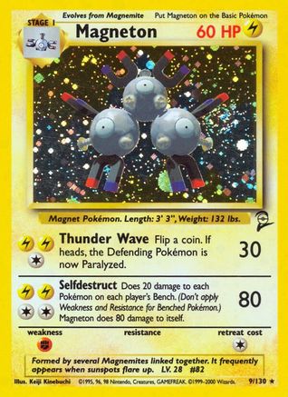 Magneton 009/130 [Base Set 2]  - Holofoil