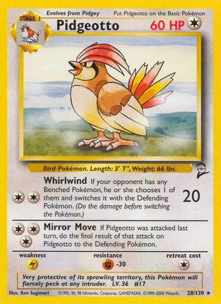 Pidgeotto 028/130 [Base Set 2]