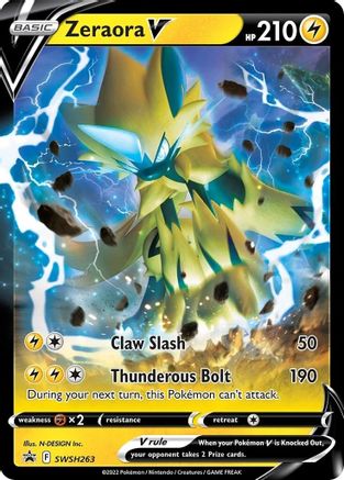Zeraora V SWSH263 [SWSH Sword & Shield Promo Cards]  - Holofoil