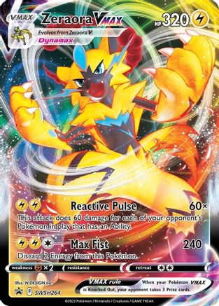 Zeraora VMAX SWSH264 [SWSH Sword & Shield Promo Cards]  - Holofoil