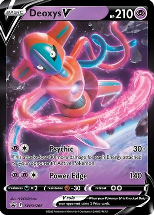 Deoxys V SWSH266 [SWSH Sword & Shield Promo Cards]  - Holofoil