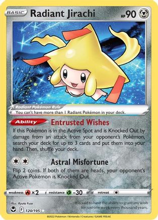 Radiant Jirachi 120/195 [SWSH12 Silver Tempest]  - Holofoil