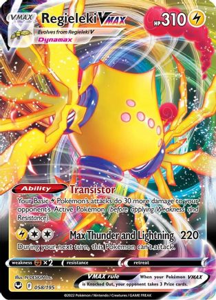 Regieleki VMAX 058/195 [SWSH12 Silver Tempest]  - Holofoil