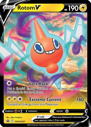 Rotom V SWSH257 [SWSH Sword & Shield Promo Cards]  - Holofoil