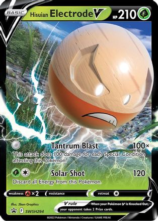 Hisuian Electrode V SWSH294 [SWSH Sword & Shield Promo Cards]  - Holofoil