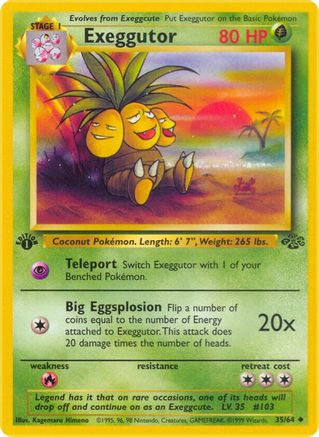Exeggutor 035 [Jungle]  - 1st Edition