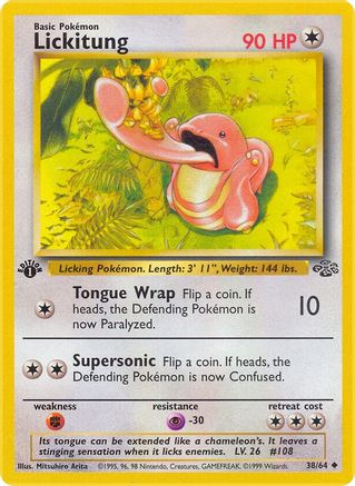 Lickitung 038 [Jungle]  - 1st Edition