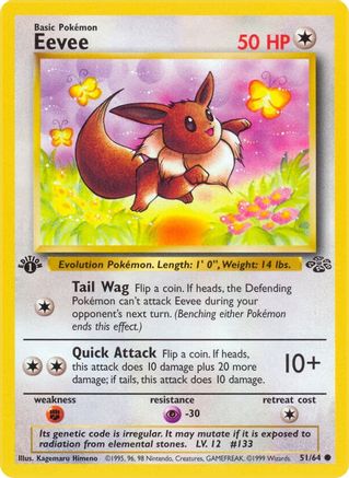 Eevee 051 [Jungle]  - 1st Edition