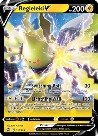 Regieleki V 057/195 [SWSH12 Silver Tempest]  - Holofoil