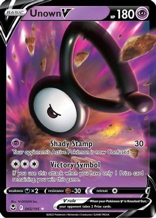 Unown V 065/195 [SWSH12 Silver Tempest]  - Holofoil