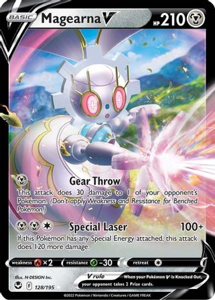 Magearna V 128/195 [SWSH12 Silver Tempest]  - Holofoil