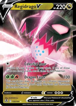 Regidrago V 135/195 [SWSH12 Silver Tempest]  - Holofoil