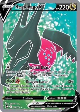 Regidrago V (Full Art) 183/195 [SWSH12 Silver Tempest]  - Holofoil