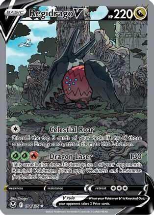 Regidrago V (Alternate Full Art) 184/195 [SWSH12 Silver Tempest]  - Holofoil