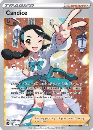 Candice (Full Art) 189/195 [SWSH12 Silver Tempest]  - Holofoil