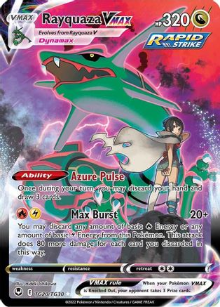 Rayquaza VMAX TG20/TG30 [SWSH12 Silver Tempest Trainer Gallery]  - Holofoil