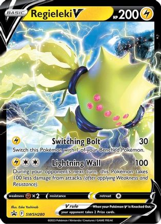 Regieleki V SWSH280 [SWSH Sword & Shield Promo Cards]  - Holofoil