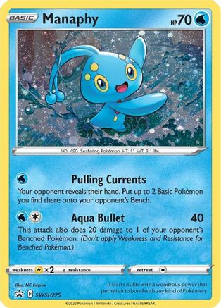 Manaphy SWSH275 [SWSH Sword & Shield Promo Cards]  - Holofoil