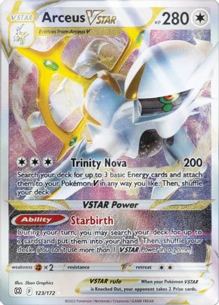 Arceus VSTAR 123/172 [Miscellaneous Cards & Products]  - Holofoil