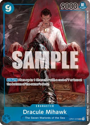 Dracule Mihawk (Parallel) (OP01-070)  [Romance Dawn] Foil