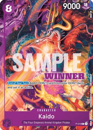 Kaido - P-010 (Winner Pack Vol. 1) (P-010)  [One Piece Promotion Cards]