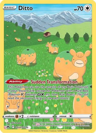 Ditto GG22/GG70 [Crown Zenith Galarian Gallery]  - Holofoil